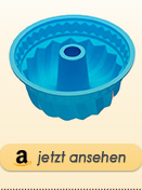 Gugelhupf Silikon-Backform blau